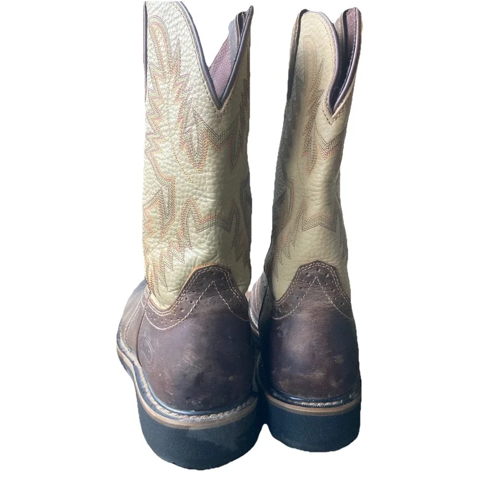 Justin Original Workboots Mens 11 EE Superintendent 11 Inch Work Brown SE4660